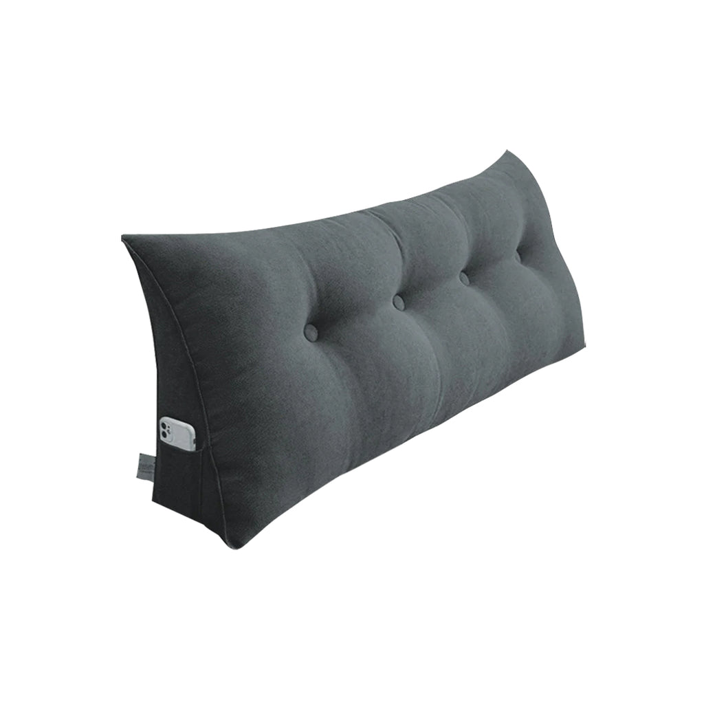SOGA  120cm Dark Grey Wedge Bed Cushion