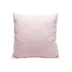 SOGA 50cm Pink Textured Geometric Pattern Decorative Throw Pillow