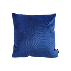 SOGA 50cm Blue Textured Geometric Pattern Decorative Throw Pillow