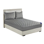 138cm Grey Wide Cross-Hatch Mattress Cover