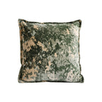 SOGA 50cm Green Gold Crushed Velvet Decorative Throw Pillow