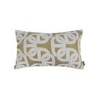 SOGA 35cm Artistic Olive Green White Geometric Pattern Throw Pillow