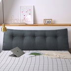 SOGA  120cm Dark Grey Wedge Bed Cushion