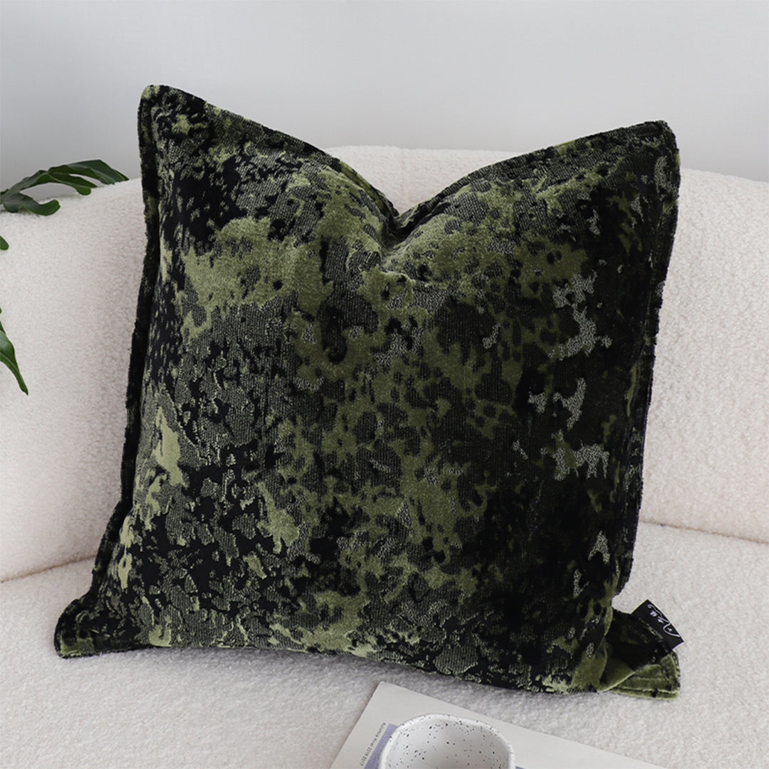 SOGA 50cm Forest Green Crushed Velvet Decorative Throw Pillow