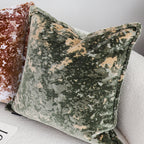 SOGA 50cm Green Gold Crushed Velvet Decorative Throw Pillow