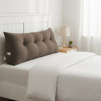 SOGA 120cm Coffee Wedge Bed Cushion
