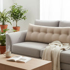 180cm Beige Wedge Bed Cushion