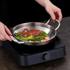 30cm Dry Pot with Natural Color 201 Material from Stainless Steel Kitchen Essentials