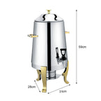 Stainless Steel Dispenser Beverage Juicer Container Jug with Side Handles
