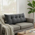 SOGA  120cm Dark Grey Wedge Bed Cushion