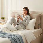 Soga 100cm Beige Triangular Wedge Cushion Pillow