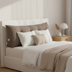 SOGA 120cm Coffee Wedge Bed Cushion