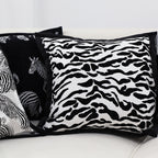 SOGA 45cm Black and White Luxury Cushion Light Mottled Texture Square