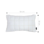 SOGA 30cm White Quilted Grid Pattern Decorative Throw Pillow