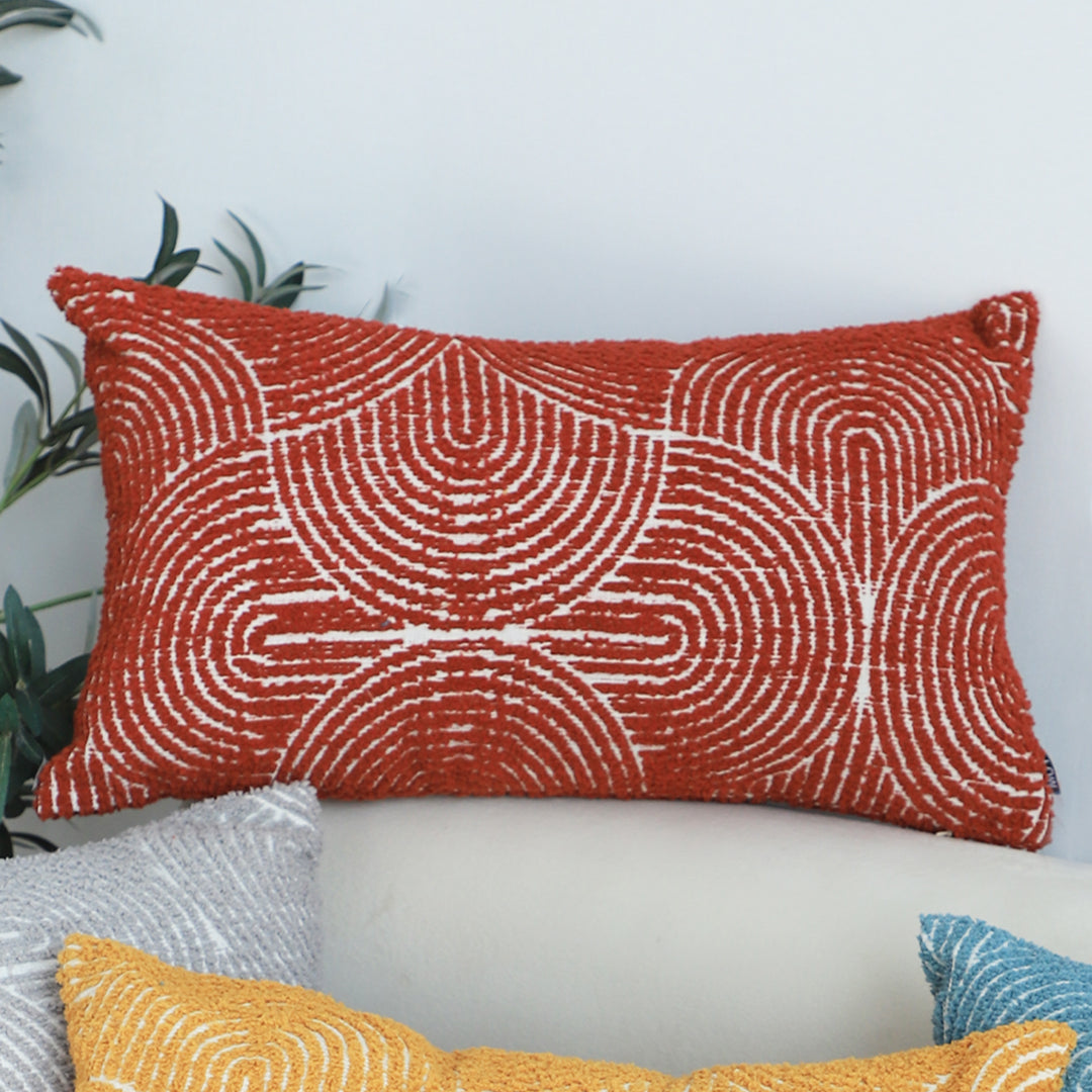 35cm Throw Pillow Burgundy Cinnabar Perfect Burnt