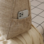 Soga 100cm Beige Triangular Wedge Cushion Pillow