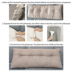 SOGA  120cm Dark Grey Wedge Bed Cushion