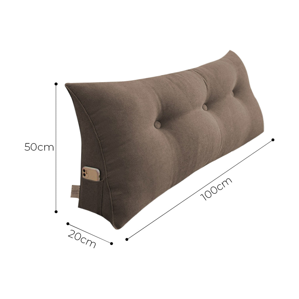 SOGA 100cm Coffee Cushion Pillow