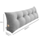 SOGA 150cm Silver Wedge Bed Cushion
