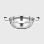 SOGA 28cm Premium Silver Seafood Dry Pot Stockpot Versatile and Durable Kitchen Essential