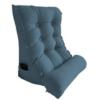 60cm Grey Wedge Lumbar Pillow