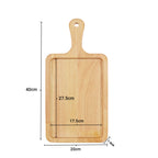 40cm Rectangle Wooden Oak Board