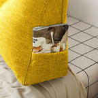 SOGA 120cm Yellow Triangular Wedge Bed Pillow Headboard Backrest