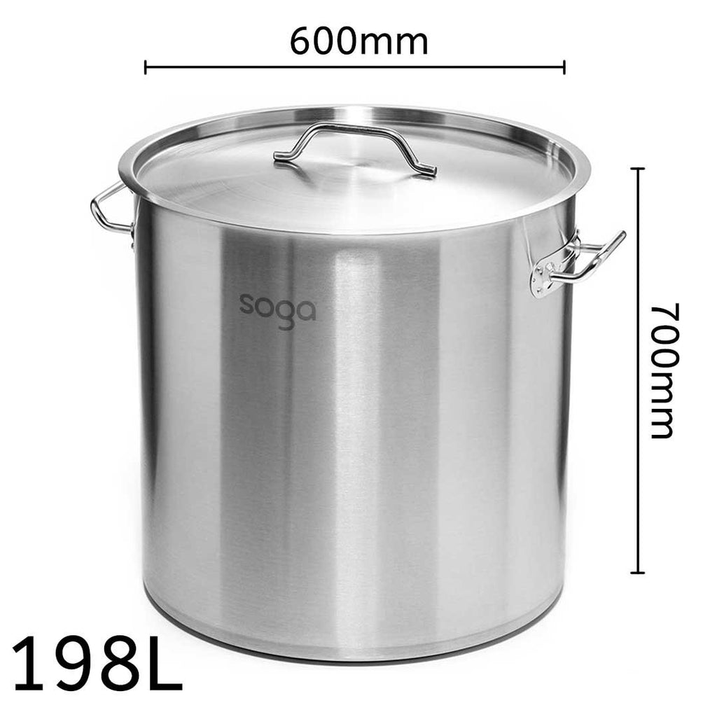 198L Top Grade 18/10 Stainless Steel Stockpot