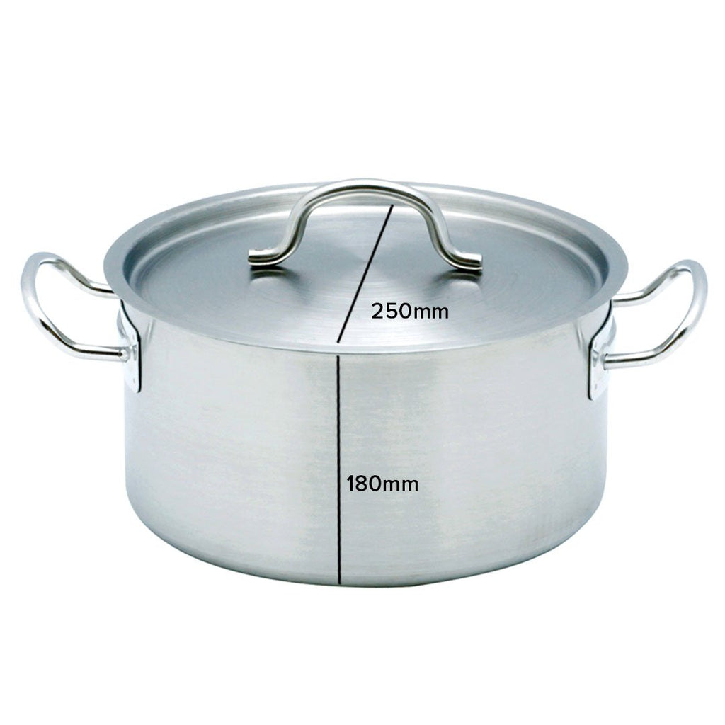 9L Top Grade 18/10 Stainless Steel Stockpot