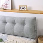 SOGA 150cm Silver Wedge Bed Cushion