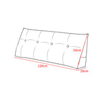 SOGA 120cm Yellow Triangular Wedge Bed Pillow Headboard Backrest
