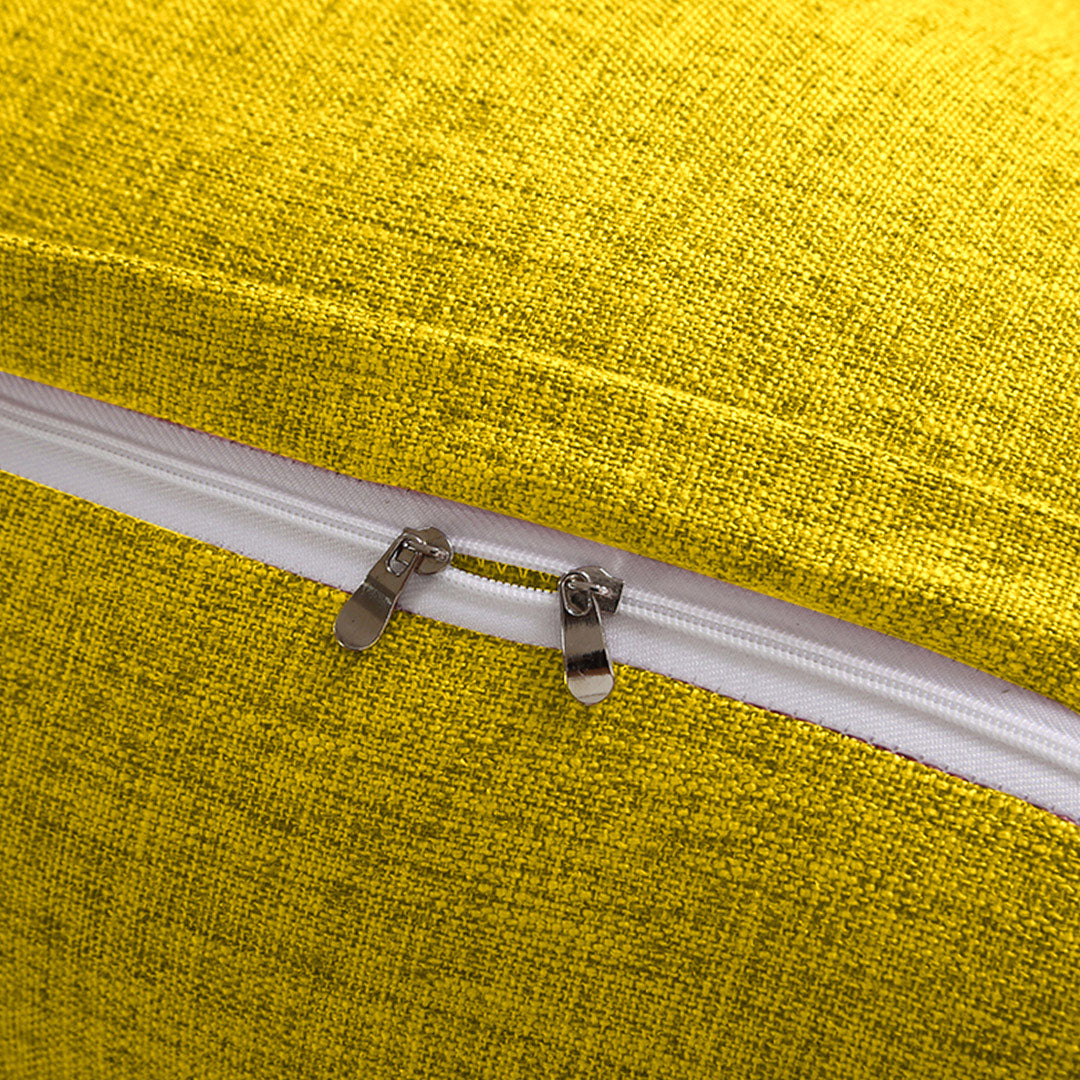 SOGA 120cm Yellow Triangular Wedge Bed Pillow Headboard Backrest