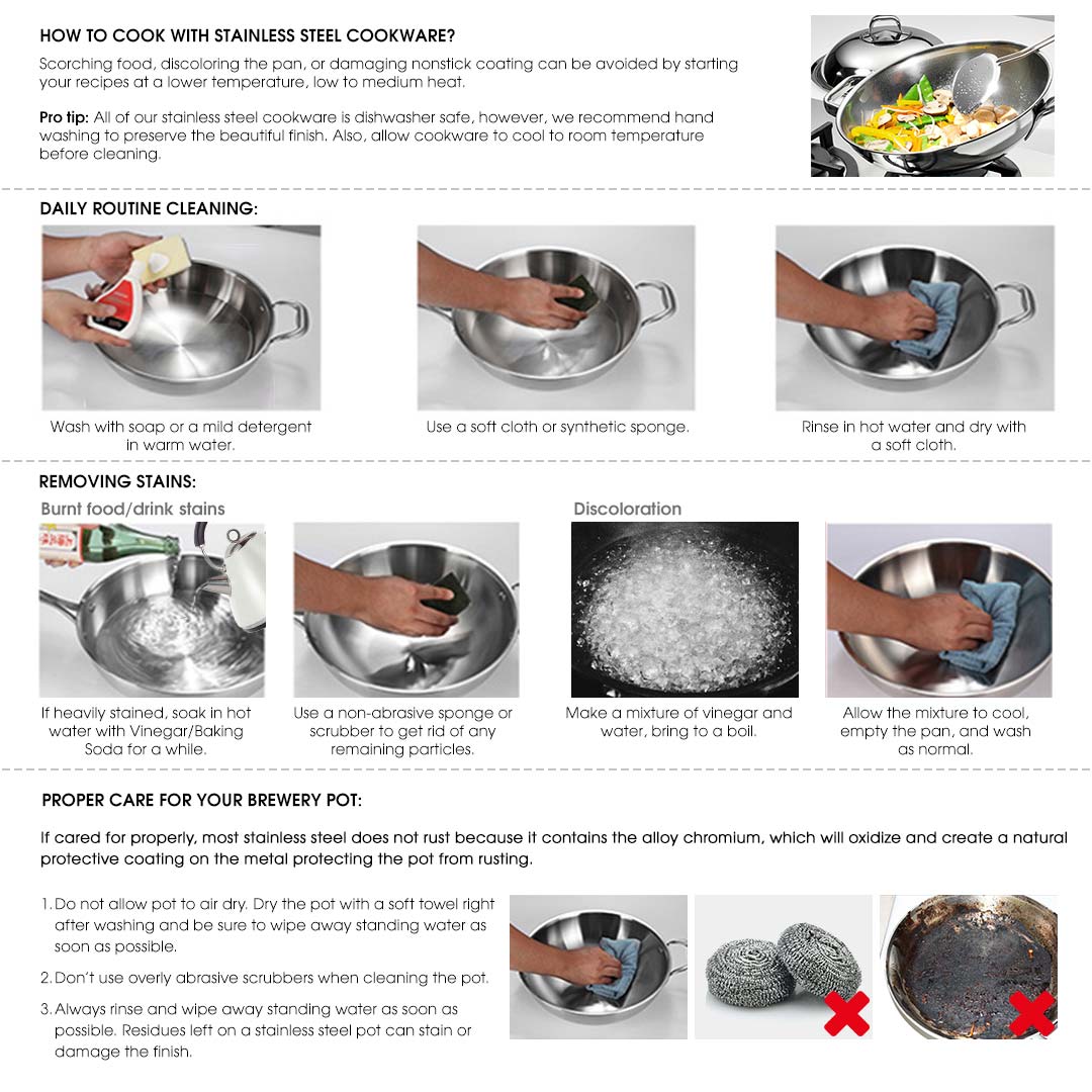 58L Top Grade 18/10 Stainless Steel Stockpot